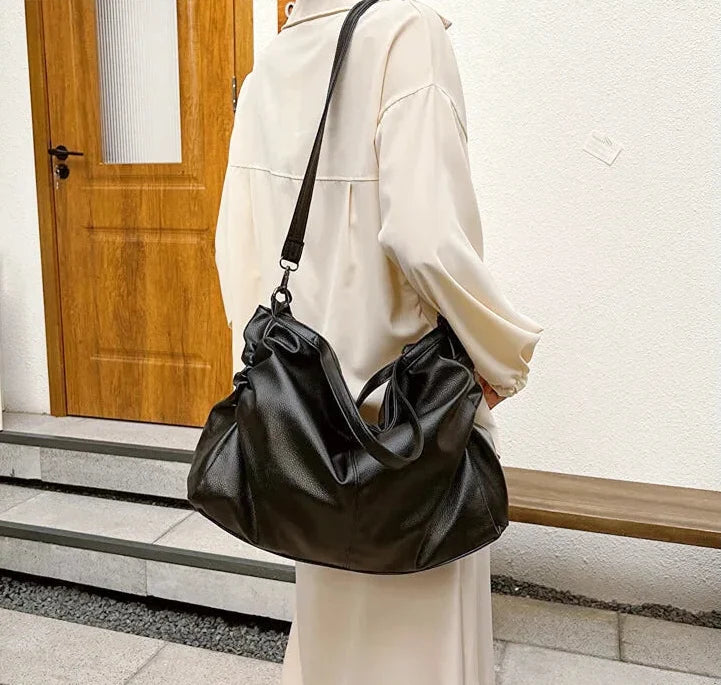 Sac Marina : Bandoulière Fourre-tout Cuir Souple