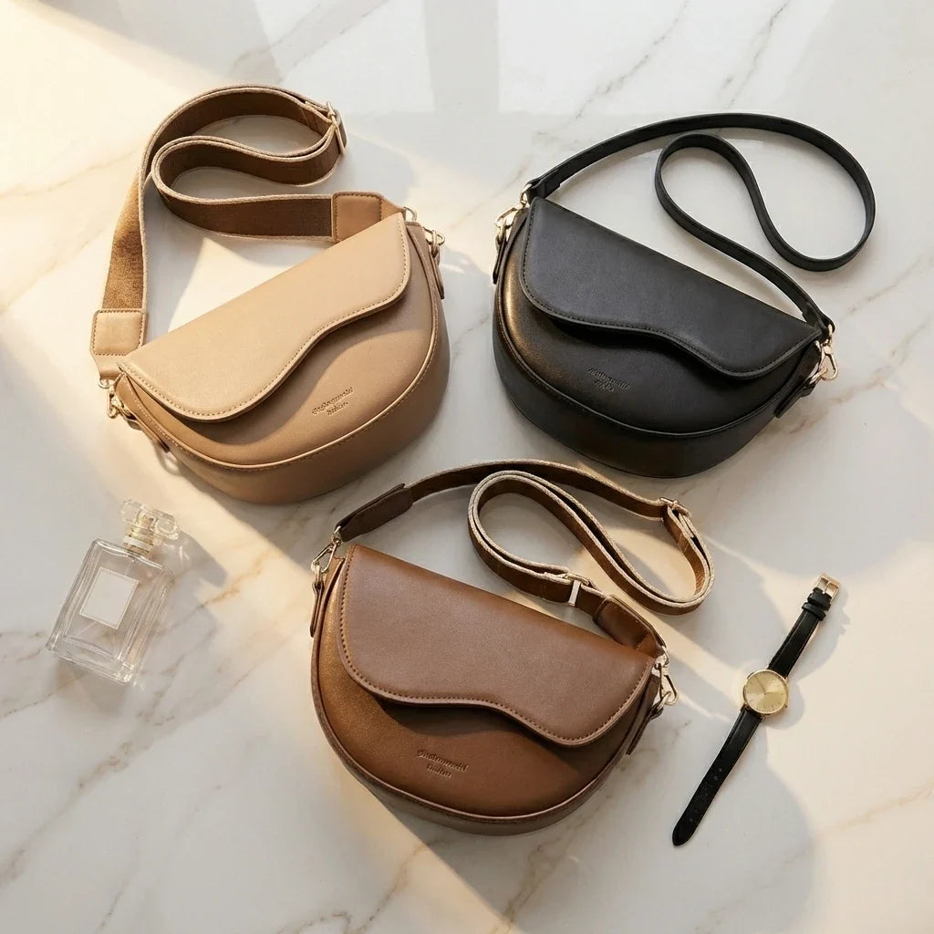 Sac Bandoulière Vintage Cuir Souple Selina