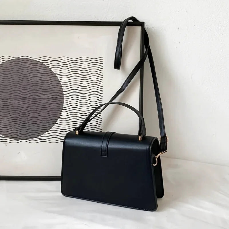 Tiziana : Sac Bandoulière Carré en Cuir Minimaliste