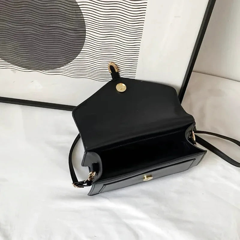 Tiziana : Sac Bandoulière Carré en Cuir Minimaliste