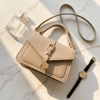 Tiziana : Sac Bandoulière Carré en Cuir Minimaliste