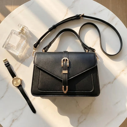 Tiziana : Sac Bandoulière Carré en Cuir Minimaliste