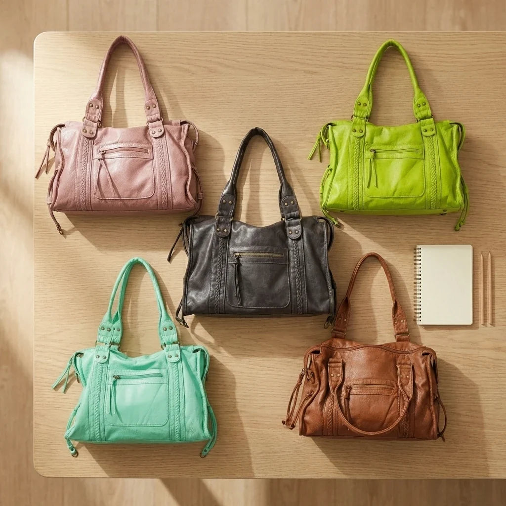 Sac bandoulière cuir Virella fourre-tout vintage