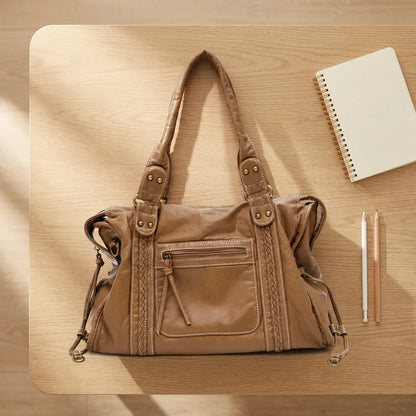 Sac bandoulière cuir Virella fourre-tout vintage