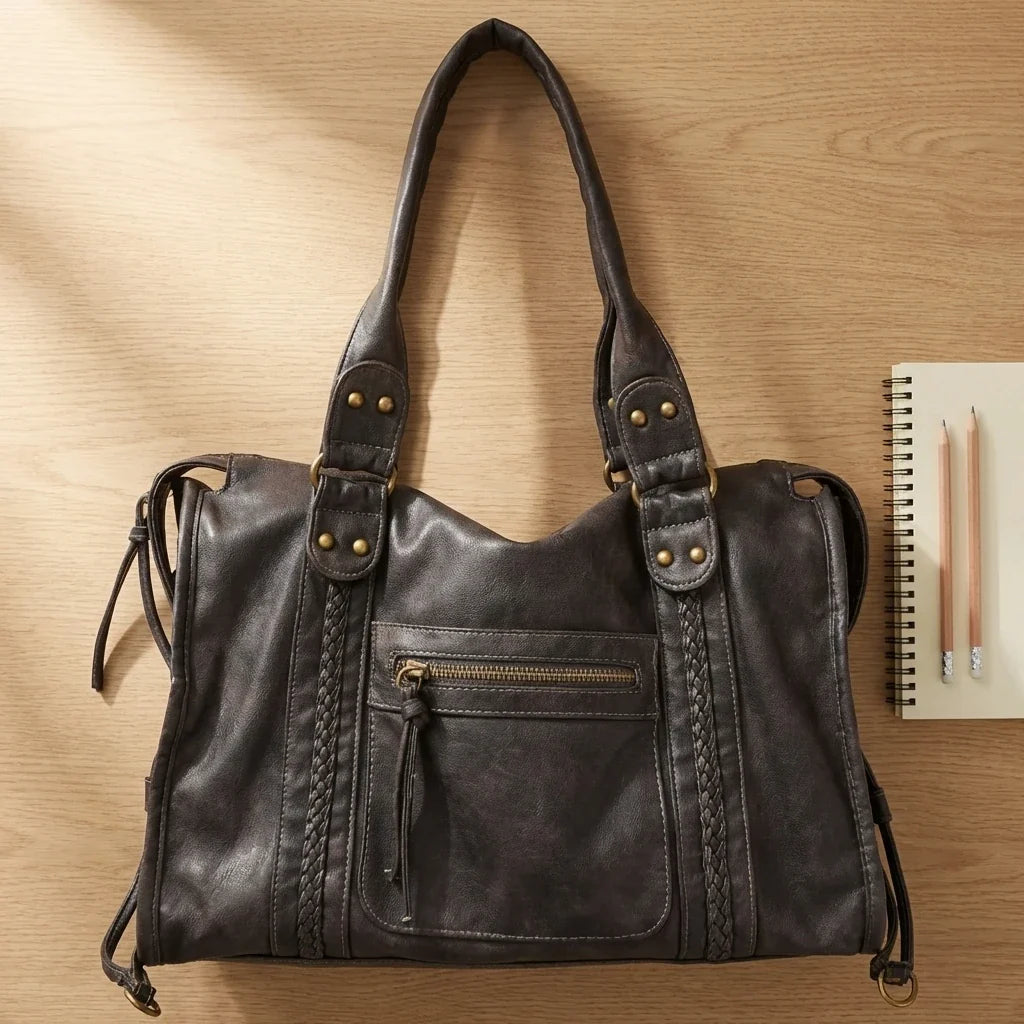 Sac bandoulière cuir Virella fourre-tout vintage