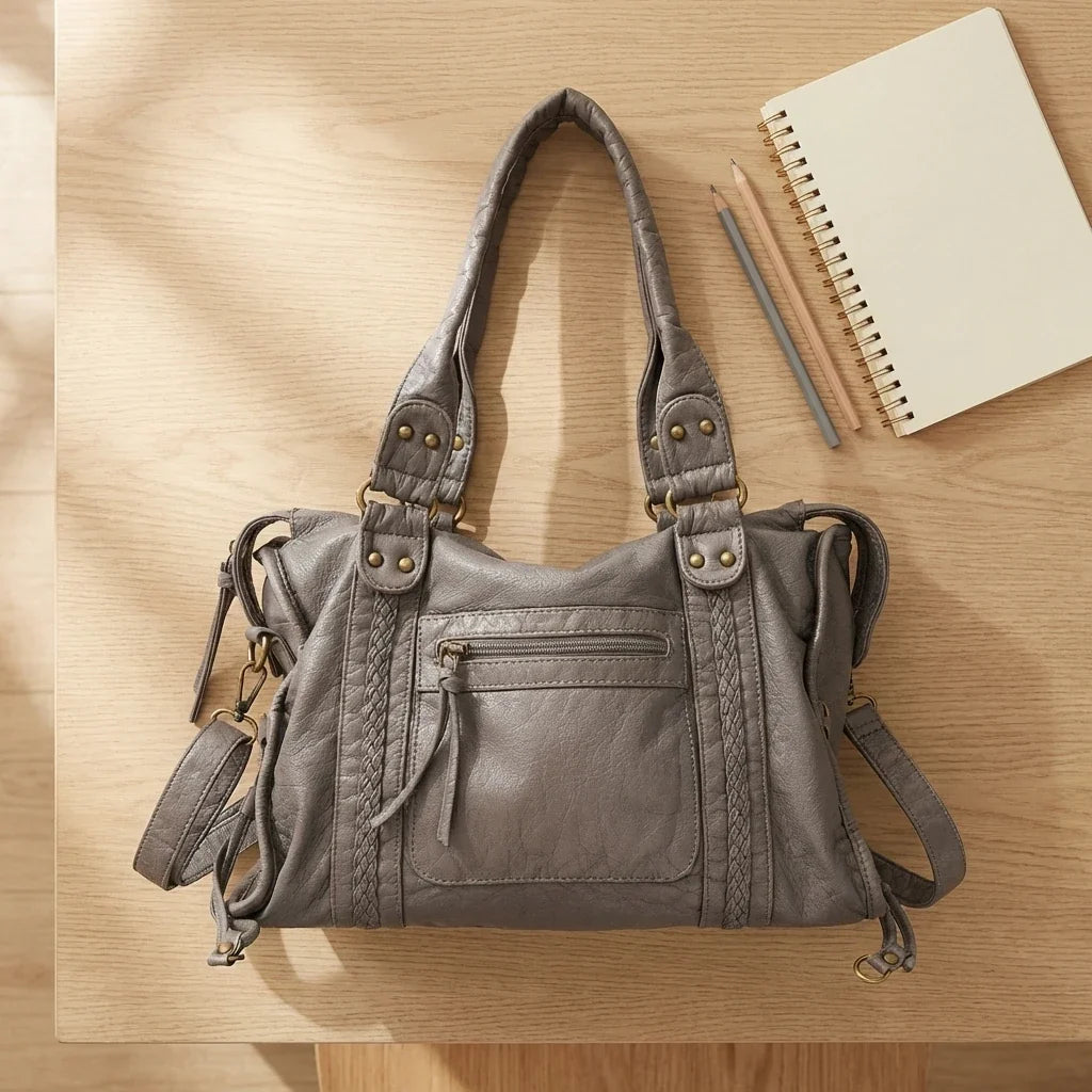Sac bandoulière cuir Virella fourre-tout vintage