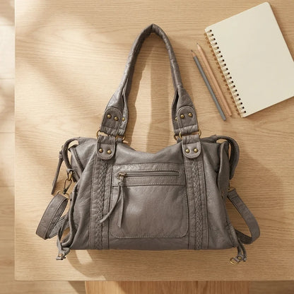 Sac bandoulière cuir Virella fourre-tout vintage