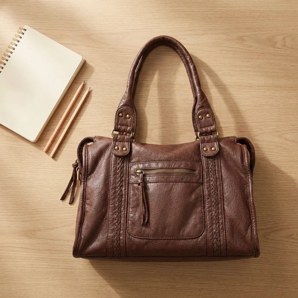 Sac bandoulière cuir Virella fourre-tout vintage