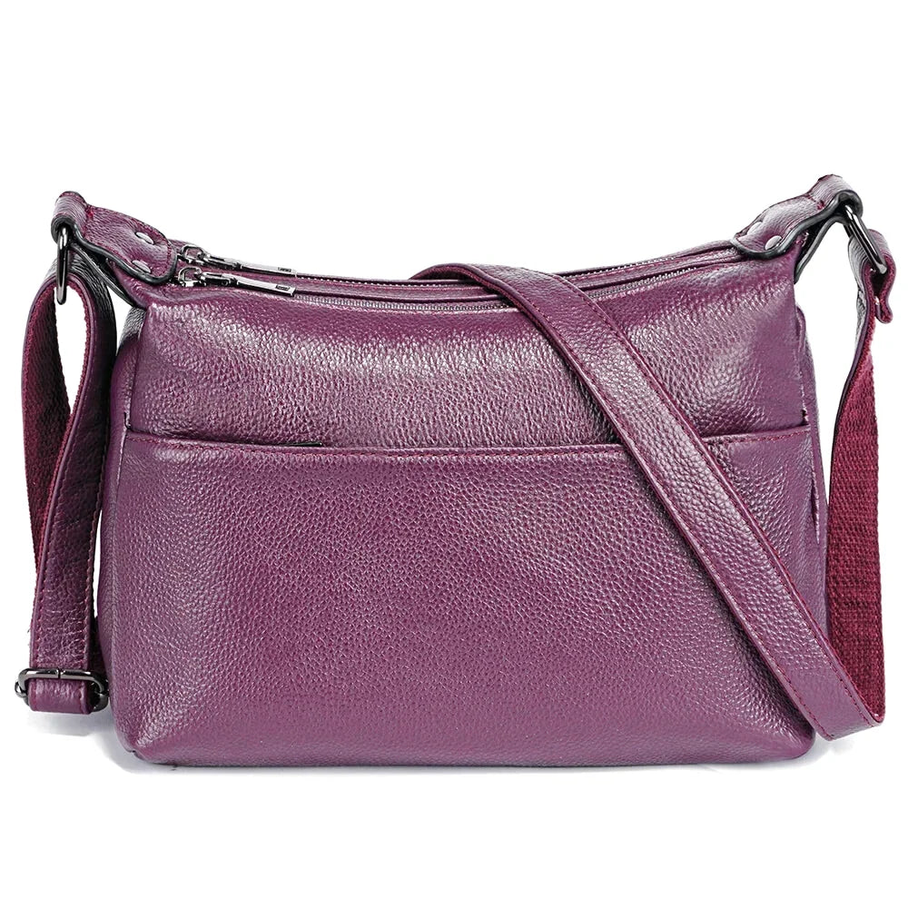 Sac Bandoulière Marina Cuir Véritable Hobo