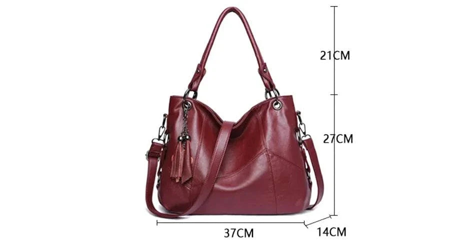 Sac Bandoulière Nerissa Cuir Souple Rétro Chic