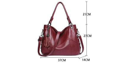 Sac Bandoulière Nerissa Cuir Souple Rétro Chic